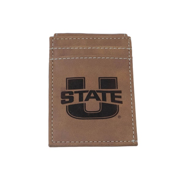Brown U-State Front Pocket Wallet Folding Magnetic